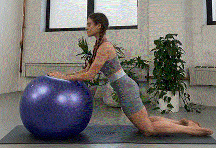 Rehabilitación con pelota de ejercicio